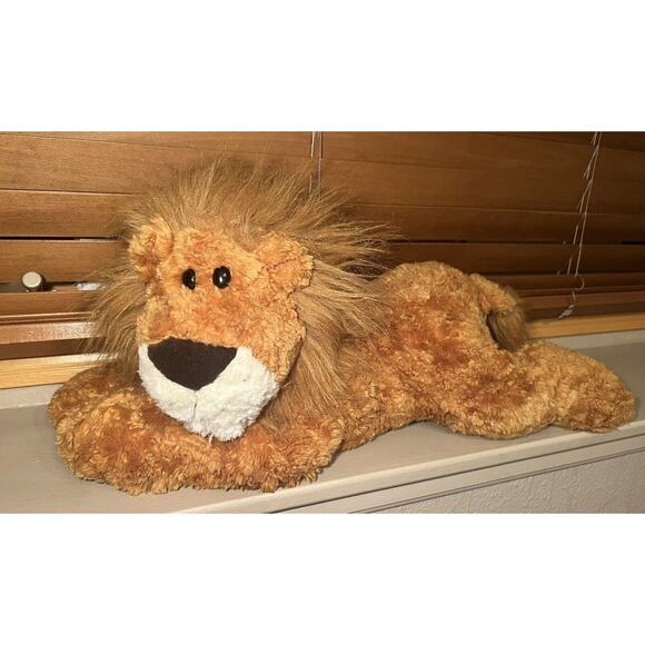 VTG GUND LION LEONARDO STUFFED 4754 PLUSH SOFT WEIGHTED PAWS 22”Gentle Giant - Picture 1 of 8